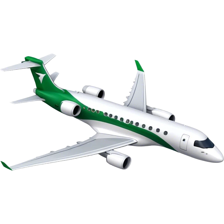 Embraer E-Jet - Embraer (Model Year: 2021) (Iconic colour: Green with white) emoji