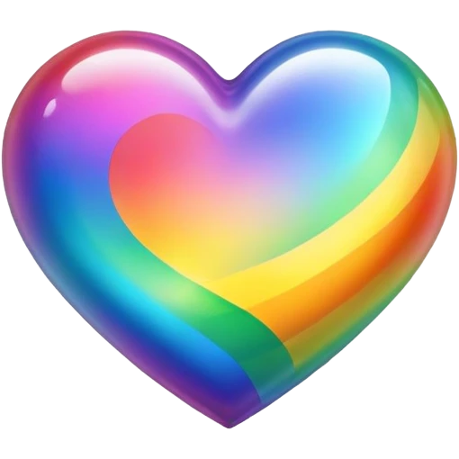 Rainbow heart emoji