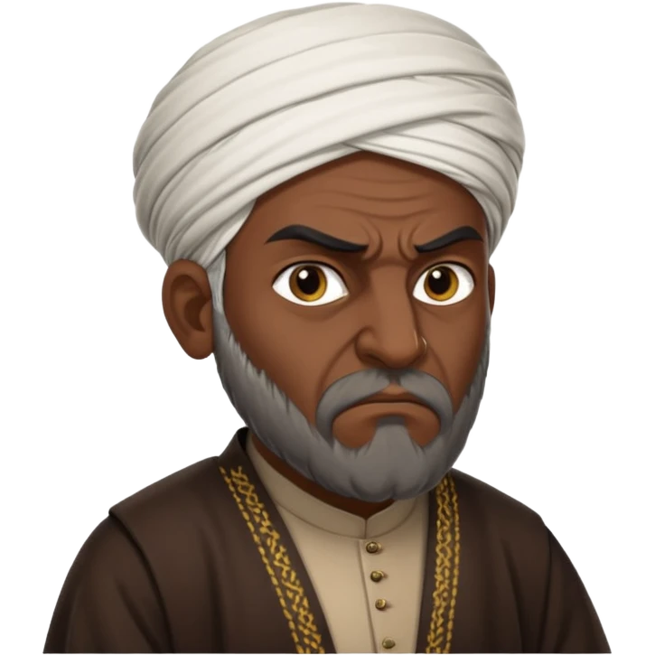 in profile, angry Iranian emoji