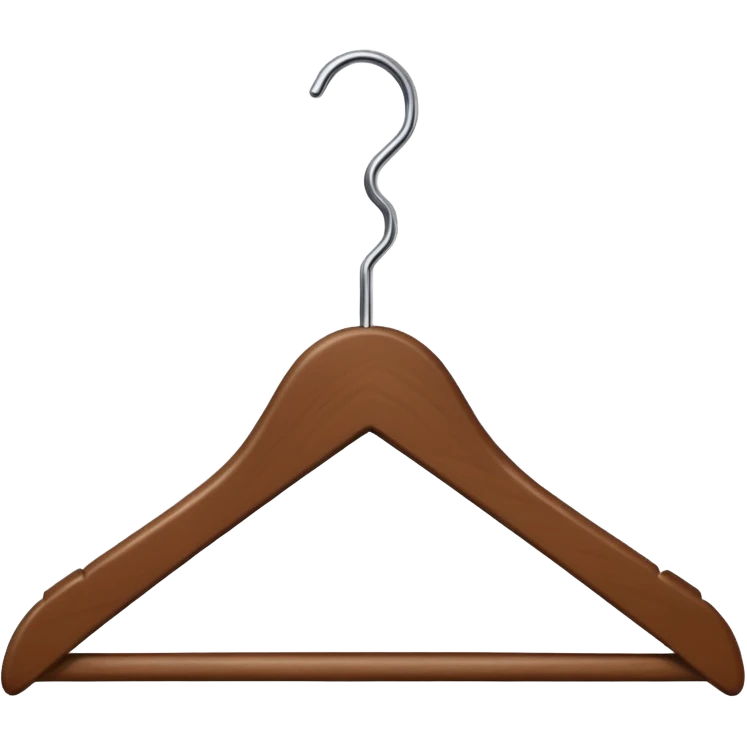 Hanger emoji wooden and angle emoji