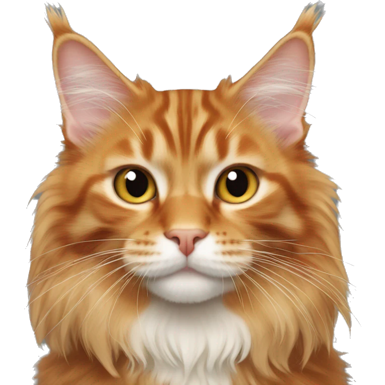 ginger maine coon cat emoji