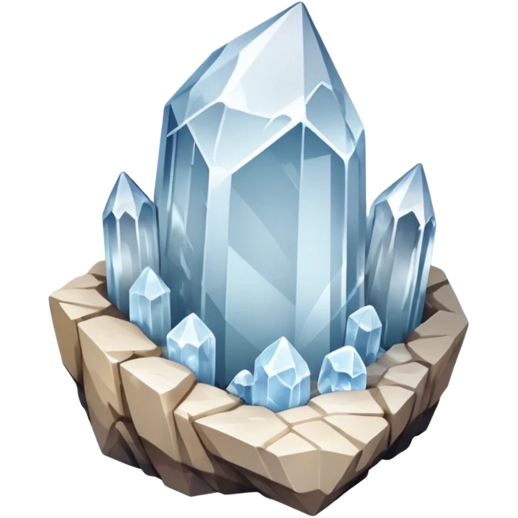 raw quartz crystal emoji