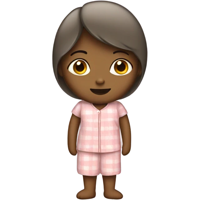 normal female standing emoji except wearing pyjamas emoji