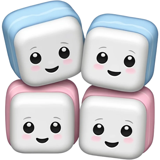 a few marshmallows, simple, clear without faces emoji