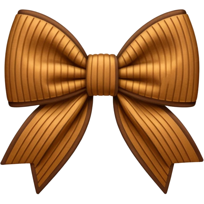 Corduroy bow ribbed texture emoji