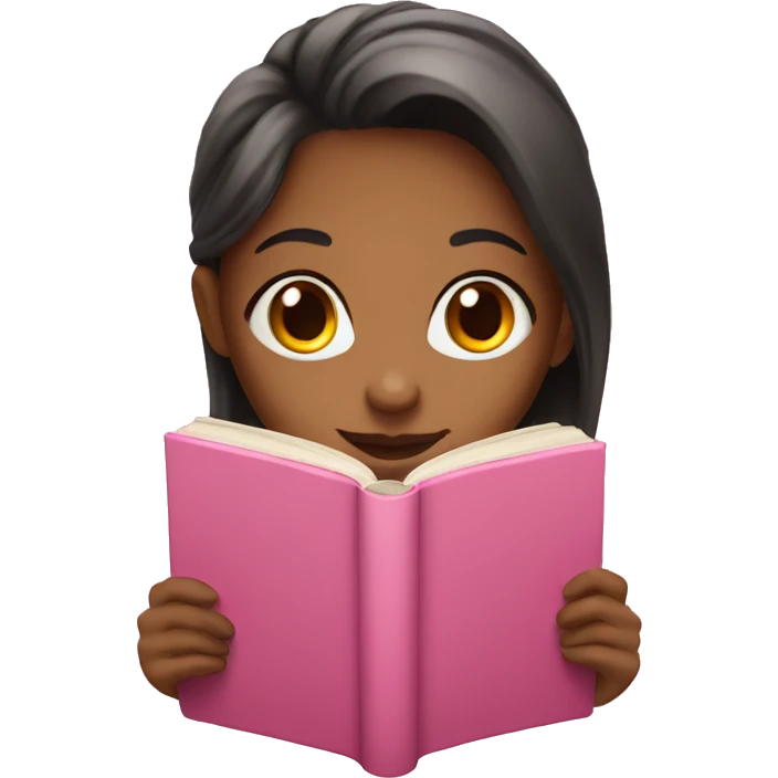 Girl with the pink book emoji