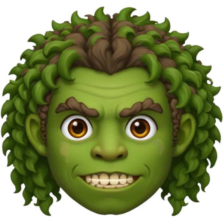 curly haired ork emoji