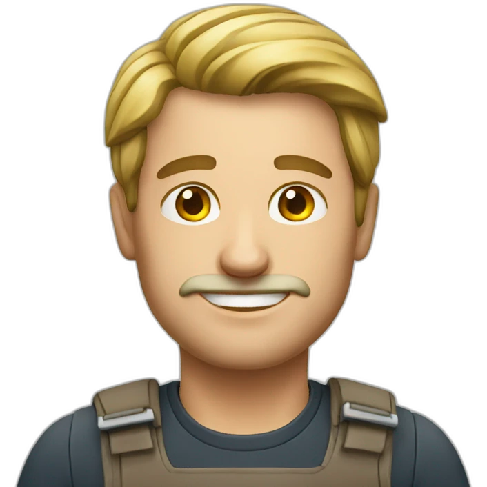 german man working emoji