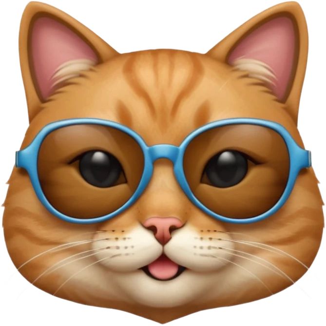 Cat wearing sunglasses emoji