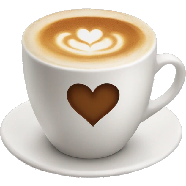 cappucino heart emoji emoji
