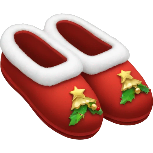 Christmas slippers emoji