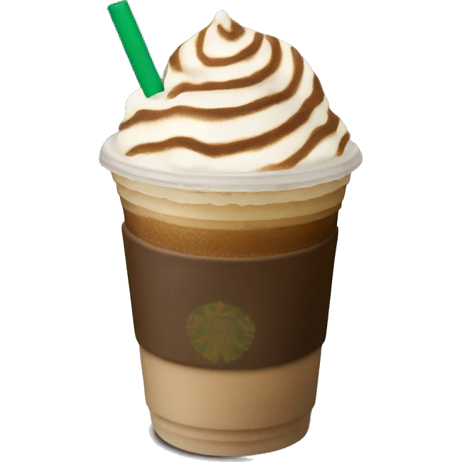 Starbucks frappucino emoji