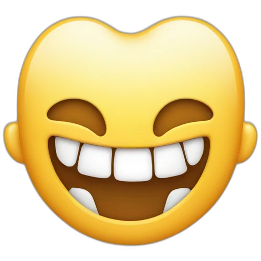 Smile buck teeth emoji