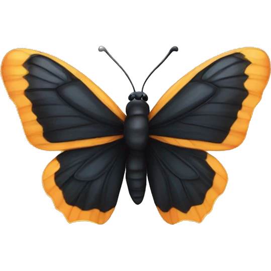 Mariposa negra  emoji
