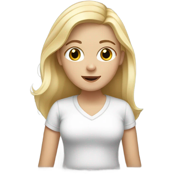 White girl speaking Spanish  emoji