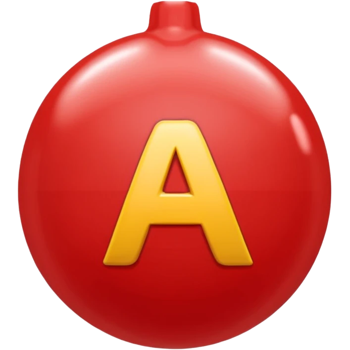 Quiero un emoji de un globo de la letra "A" emoji