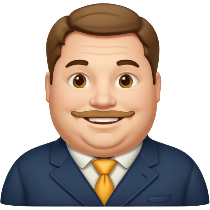 fat handsome rich man emoji