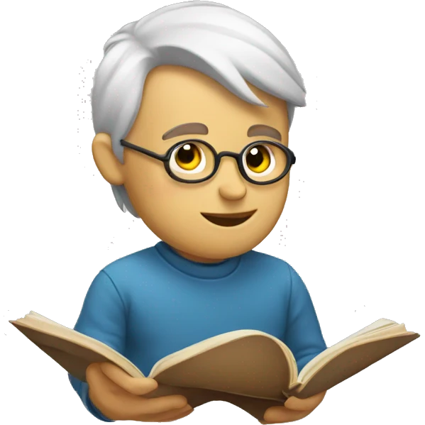 Reading book emoji