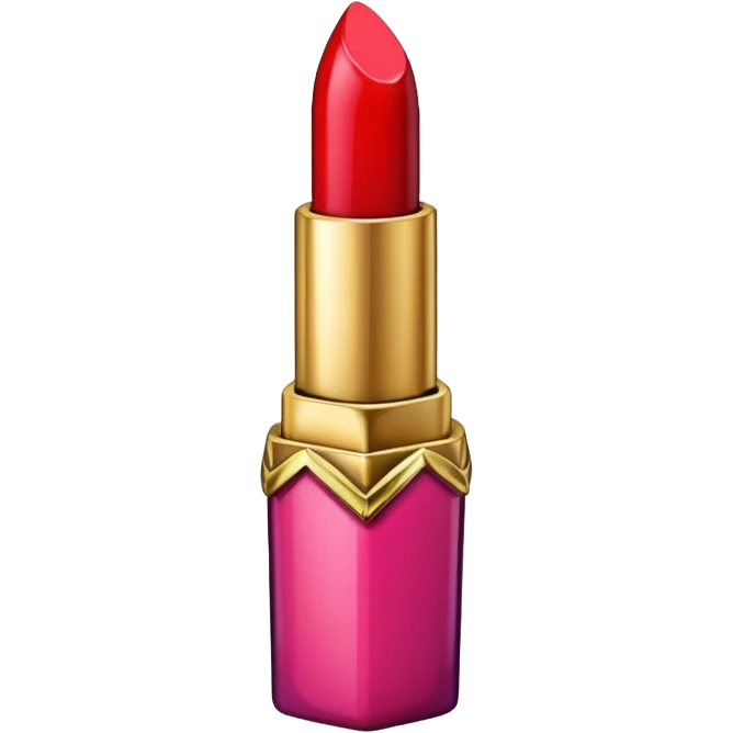 Stained glass lipstick emoji