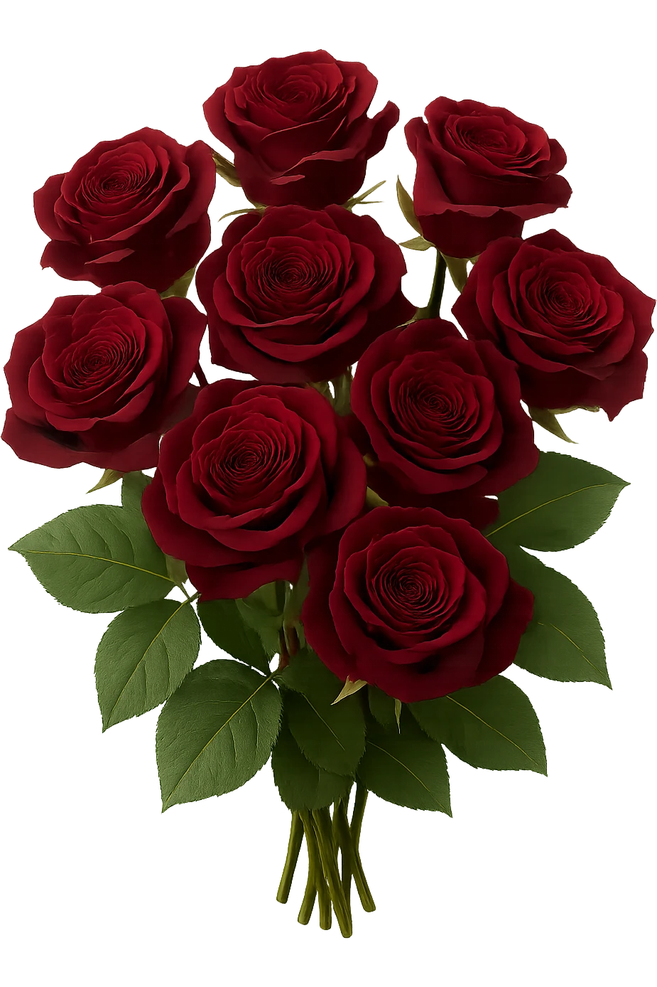 bouquet of burgundy roses , remove background emoji