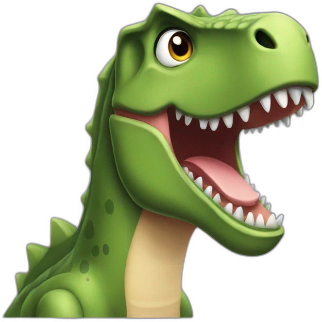 dinosaurio cool emoji
