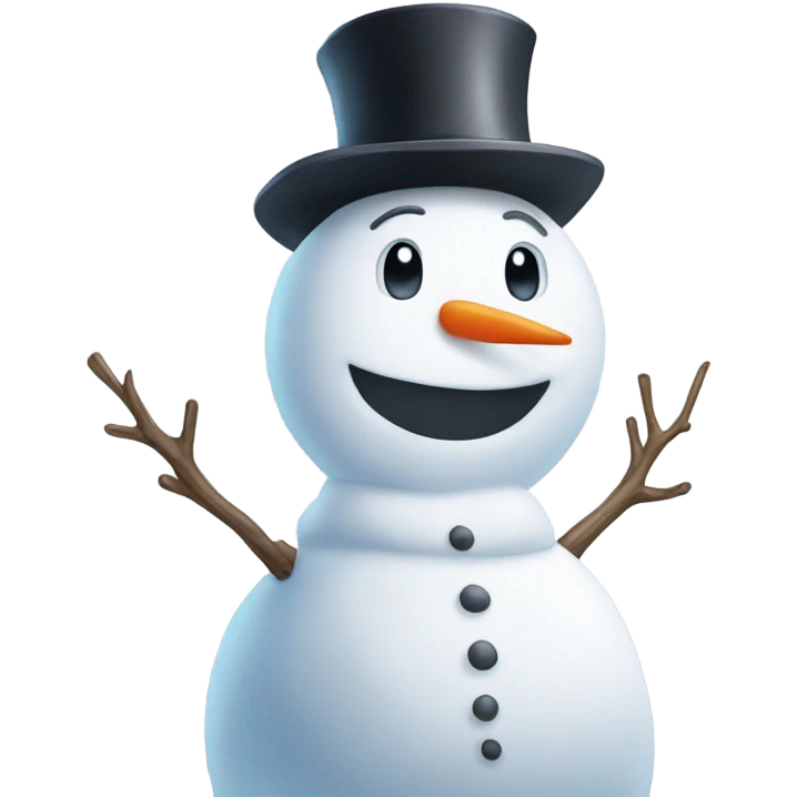 snowman with elon musk face emoji