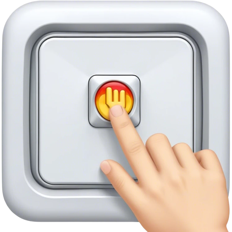 finger on switch to open a sunro emoji