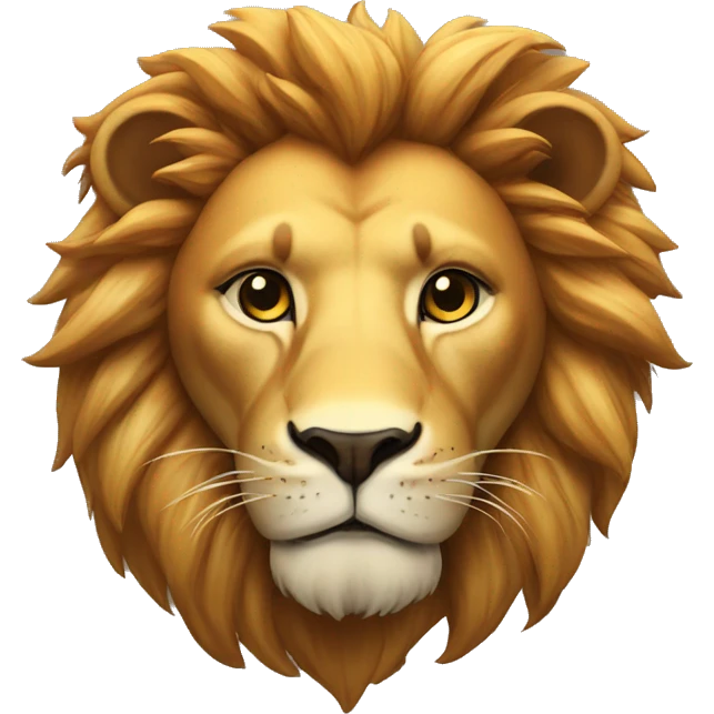 Lion con corona emoji