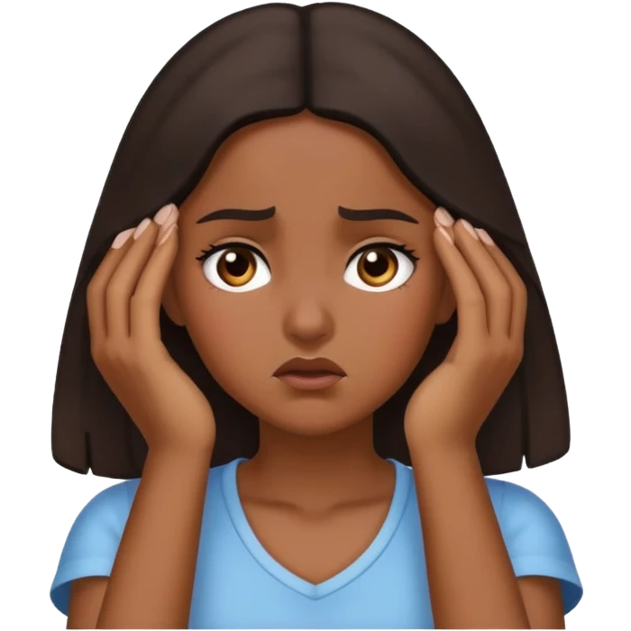latina girl slapping forehead emoji
