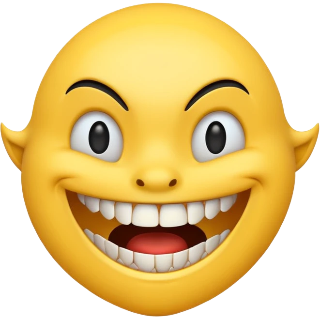 Scary smile emoji  emoji