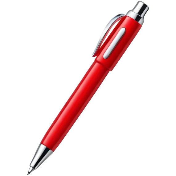 red writing pen emoji