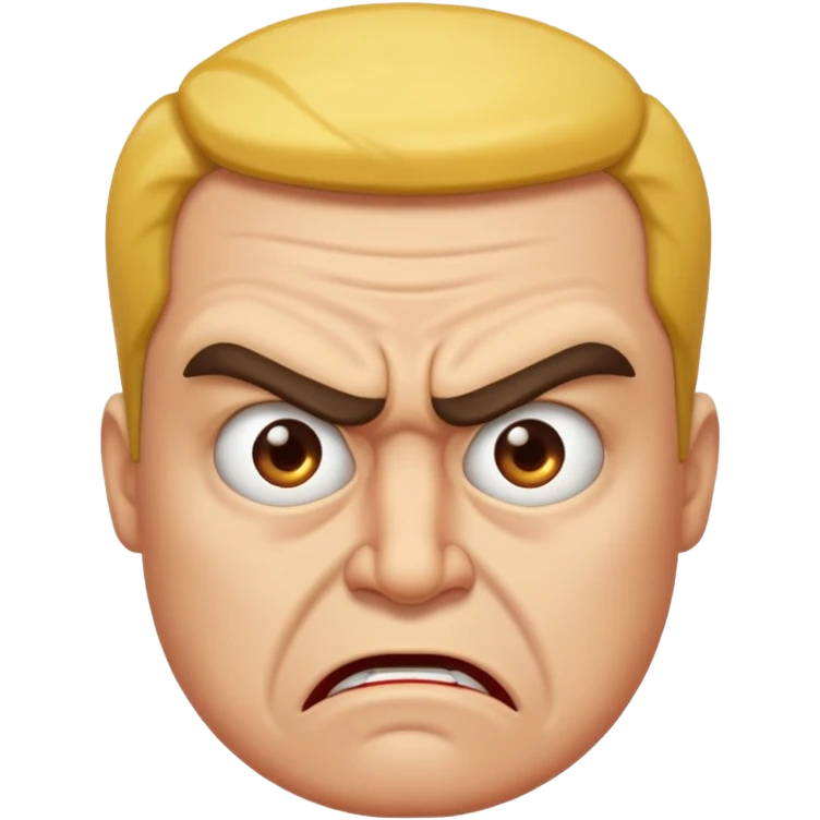 grossed out and mad emoji
