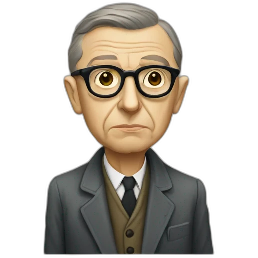 Jean paul Sartre emoji