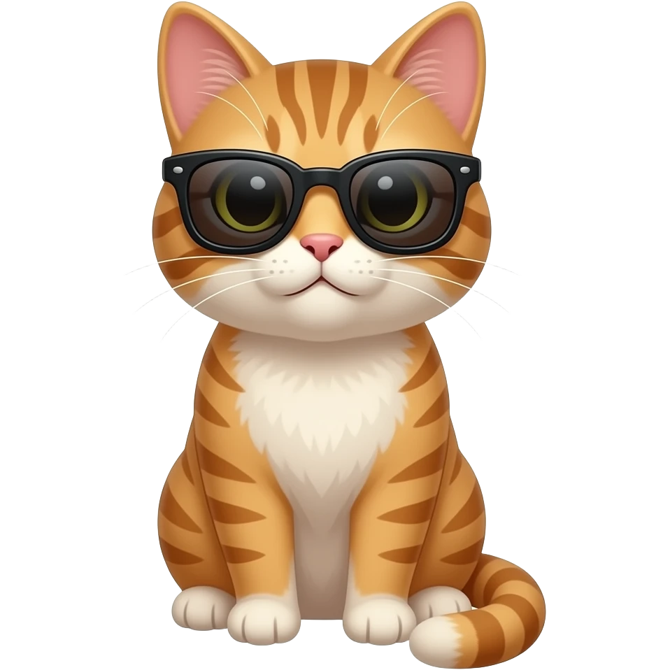 Cat wearing sunglasses emoji
