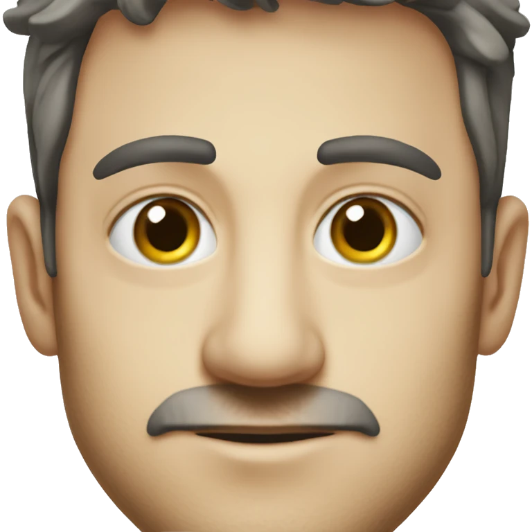 man with strabismus that looks like pierre Niney  emoji