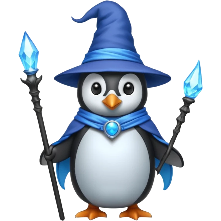 Penguin Wizard emoji
