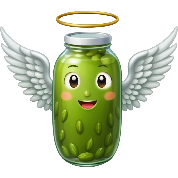 Pickle with Angel Wings emoji