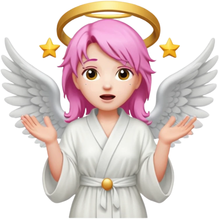 Pink-haired angel singing






























 emoji
