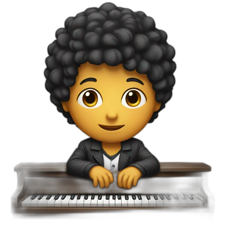 Niño pianista emoji