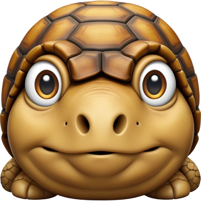 cinematic-tortoise-realistic--emoji,-sturdy-domed-shell-in-rich-earthy-tones,,-wrinkled-wise-face-peering-ahead-with-calm-determination,-cute large-eyes-reflecting-centuries of wisdom, zoomed into its face emoji