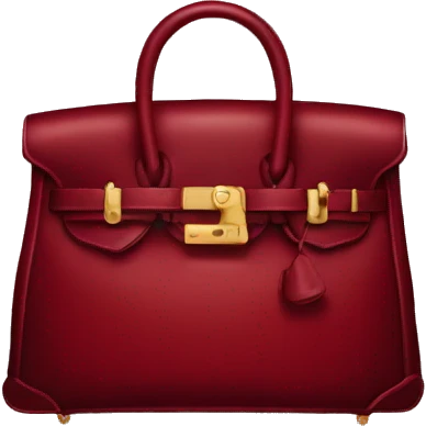  Dark red Birkin bag emoji