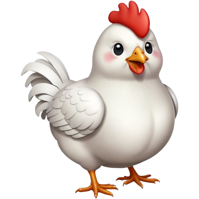 fashionable chicken emoji