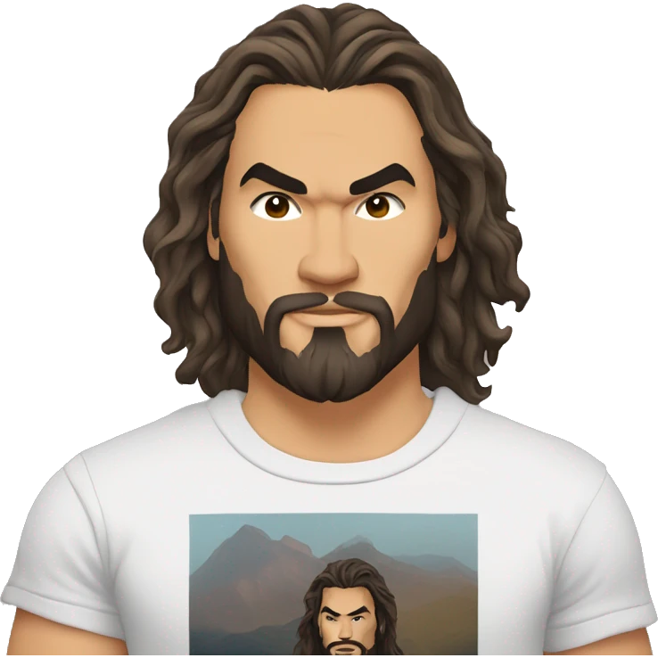 jason momoa wearing tee emoji