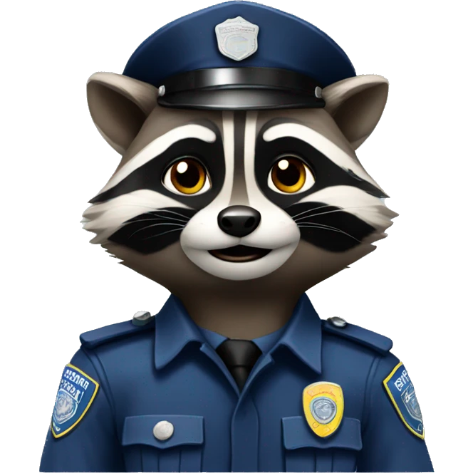 racoon police emoji