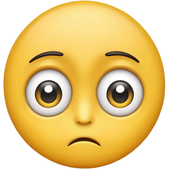 Sad, confused, emoji face not human emoji