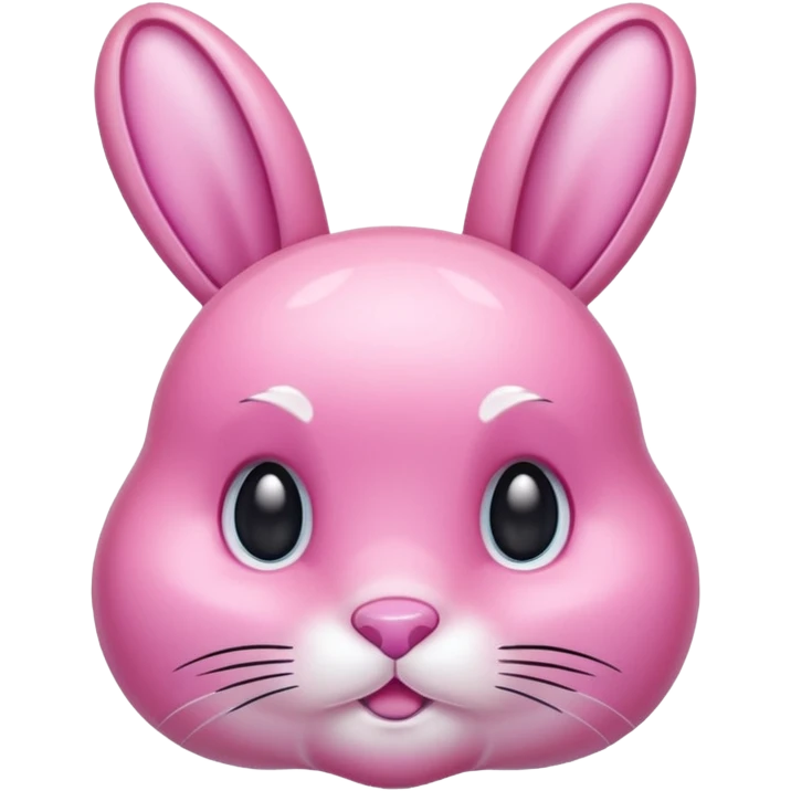  crystallized bunny that's pink emoji