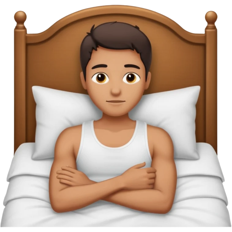 Masculine woman spooning in bed emoji