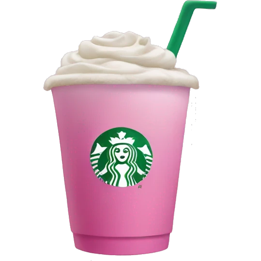 Starbucks pink emoji