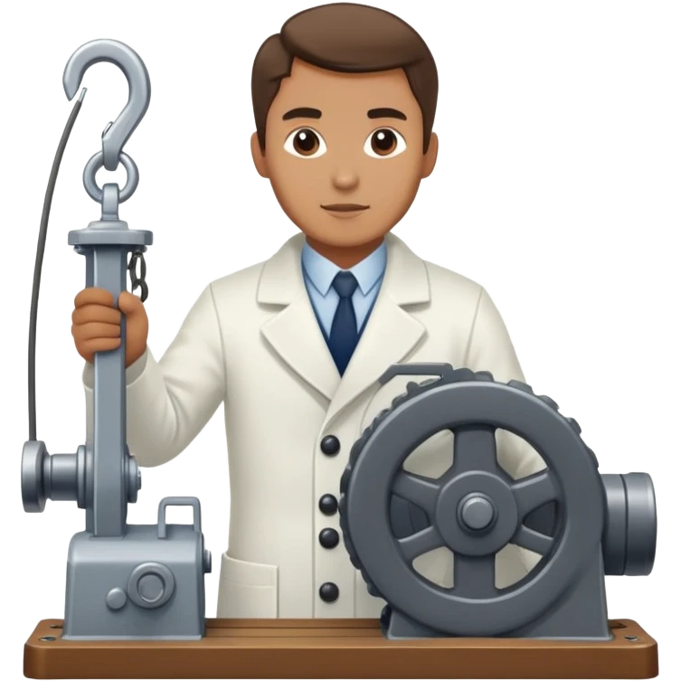 Russian marine geology scientist operating a winch on an old research vessel emoji