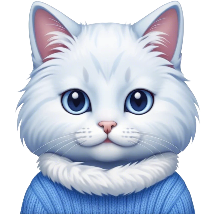 Cat in a sweater emoji